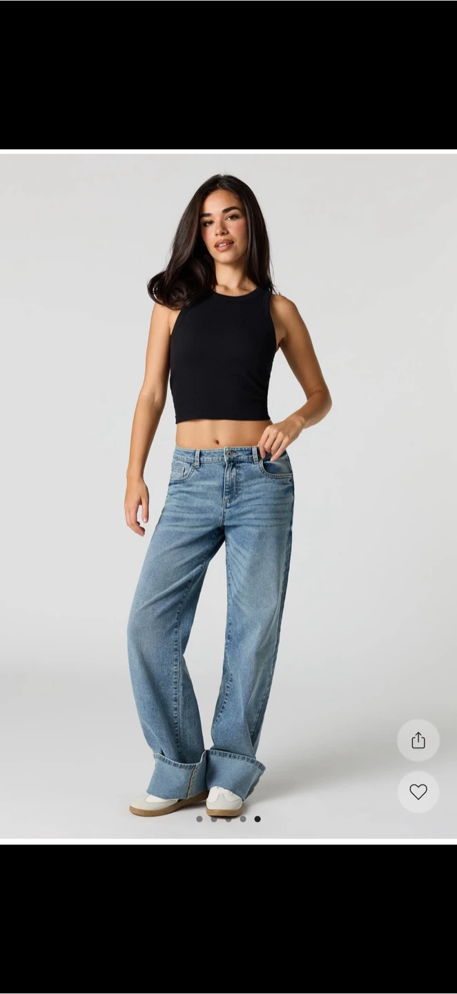Ribbed Crop Tank Tops - M/L - photo 3