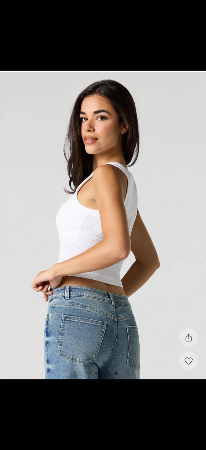 Ribbed Crop Tank Tops - M/L - photo 5