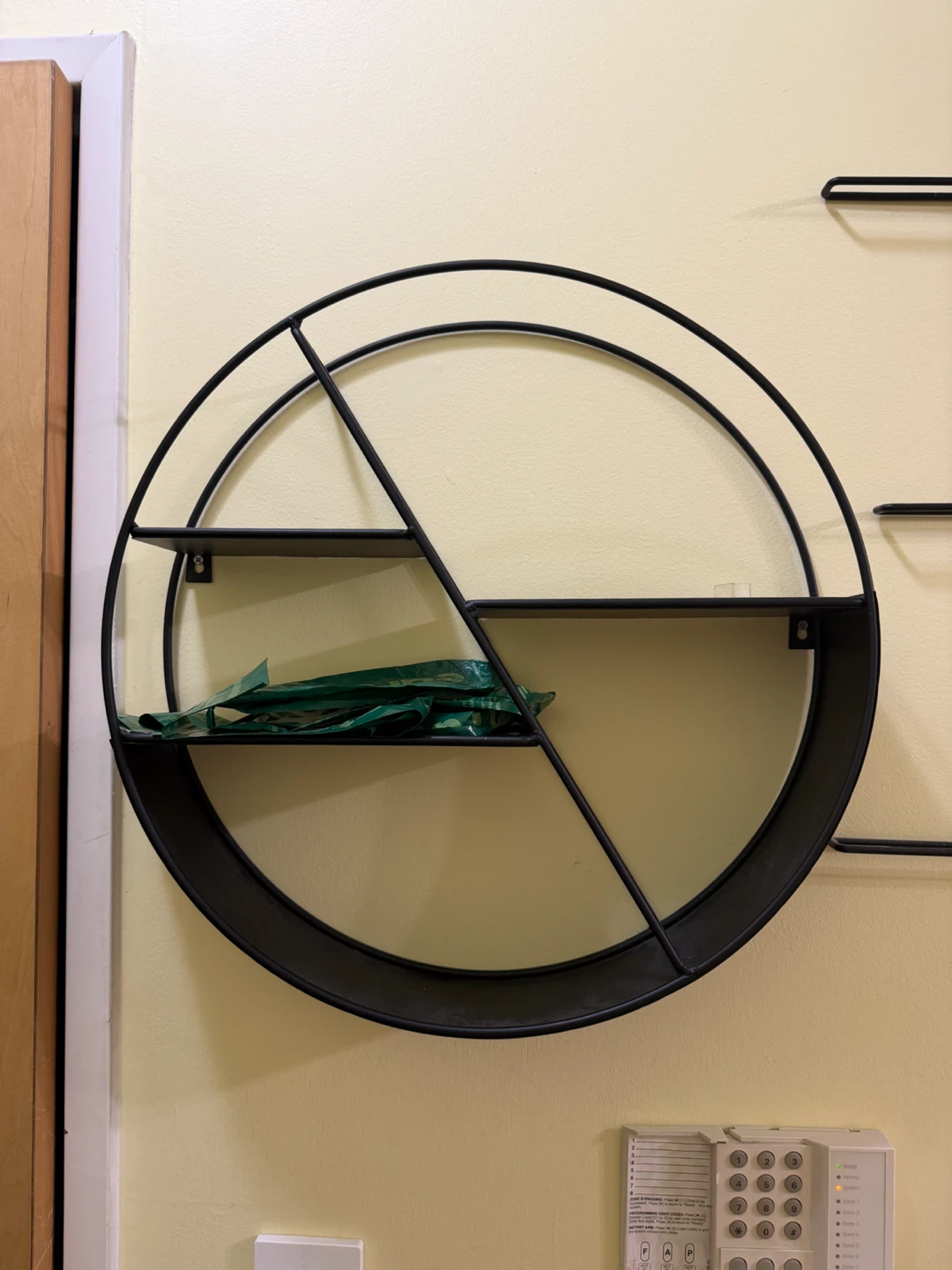 Modern Round Wall Shelf - metal - photo 2