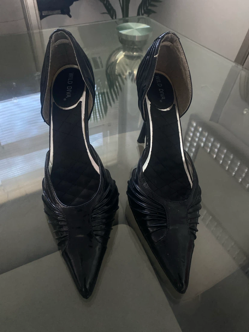 Wild Diva Black Heels