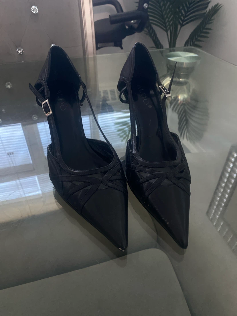 ALDO Black Pointed-Toe Heels
