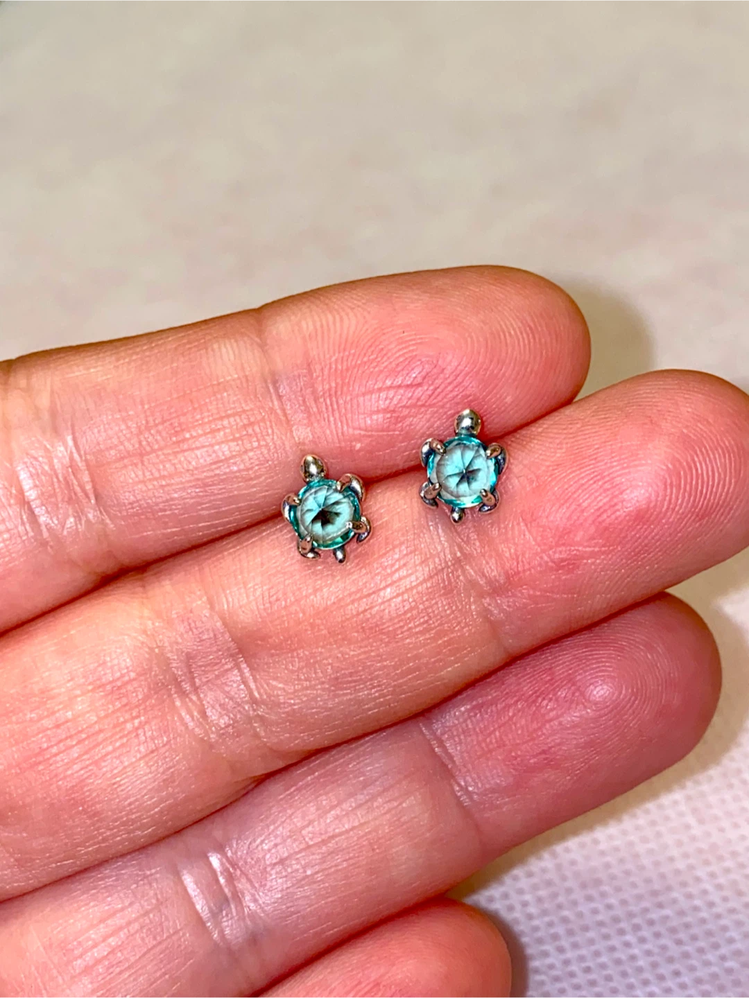 Sterling Silver Turtle Stud Earrings - photo 3
