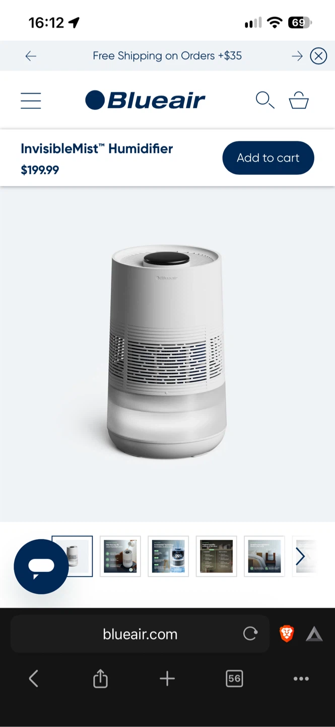 Blueair InvisibleMist Humidifier - photo 2