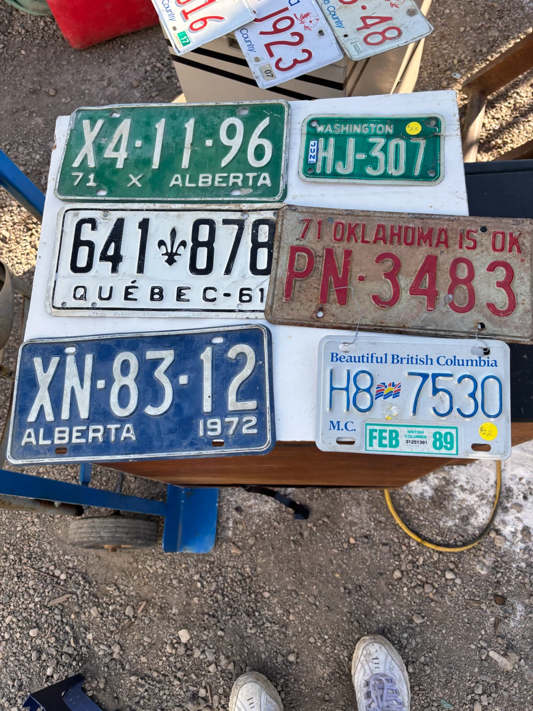 Assorted Vintage Licence Plates
