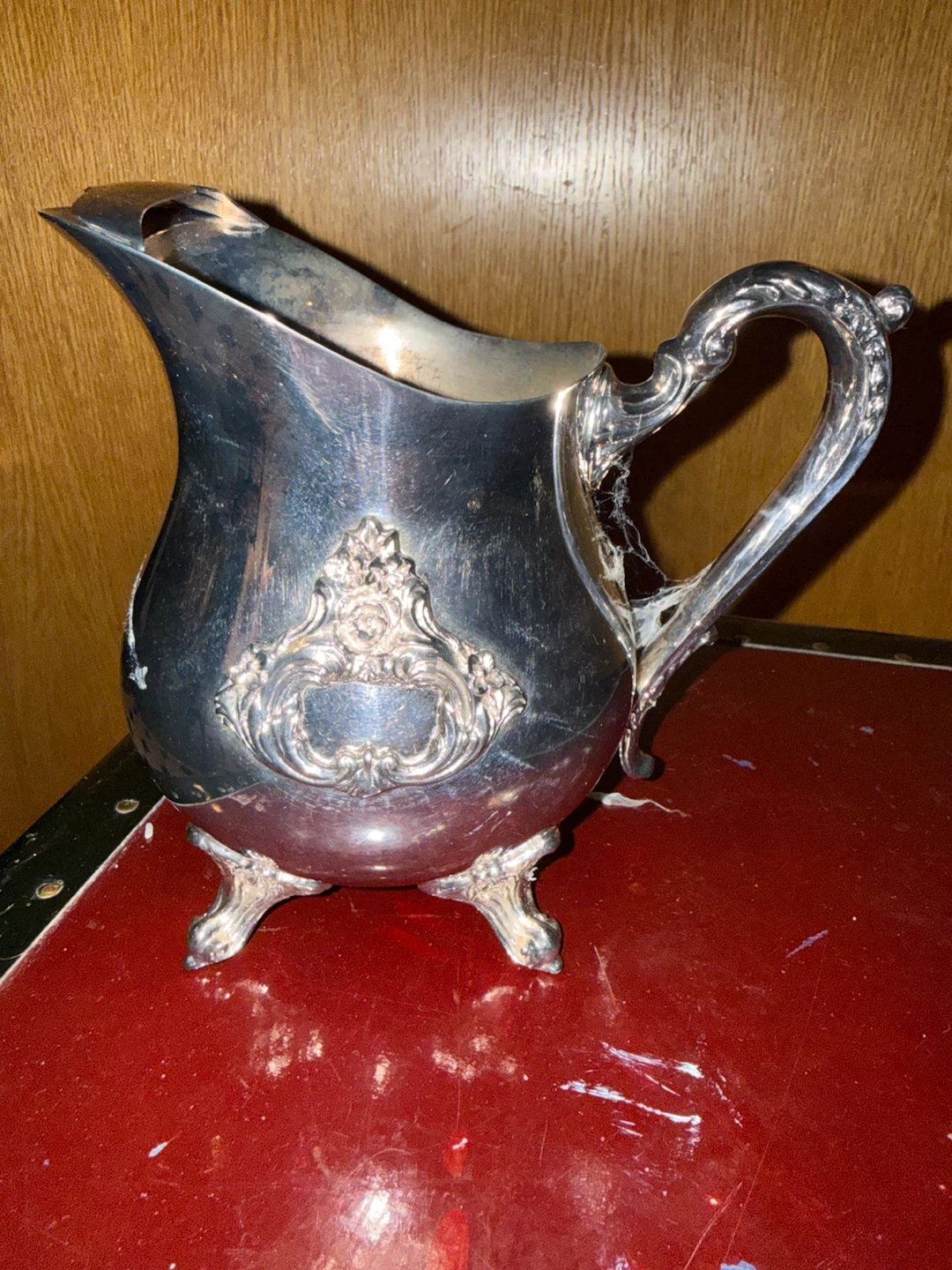 Vintage Silver-Plated Creamer Pitcher