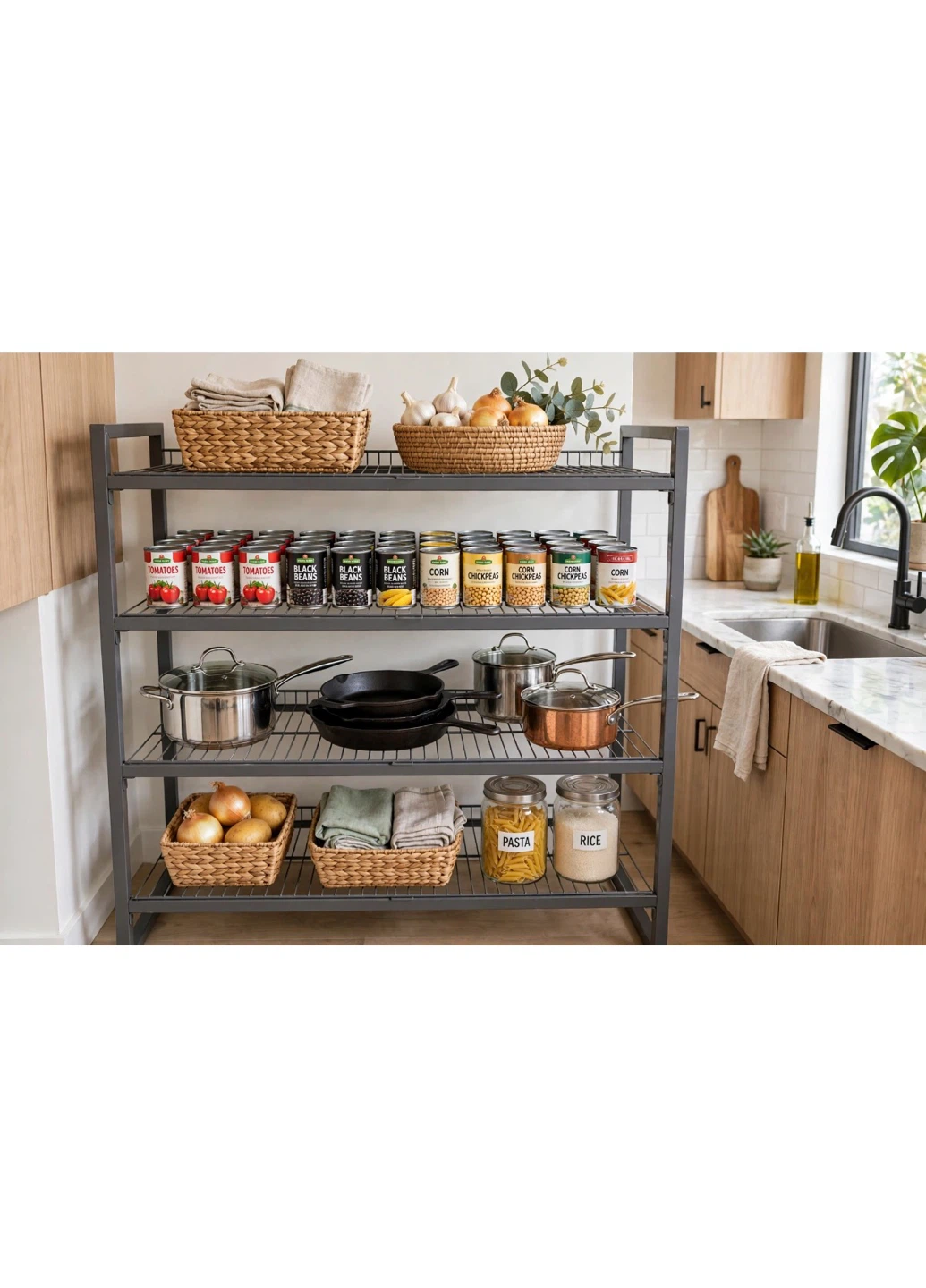 Three-Tier Metal Storage Rack - photo 4