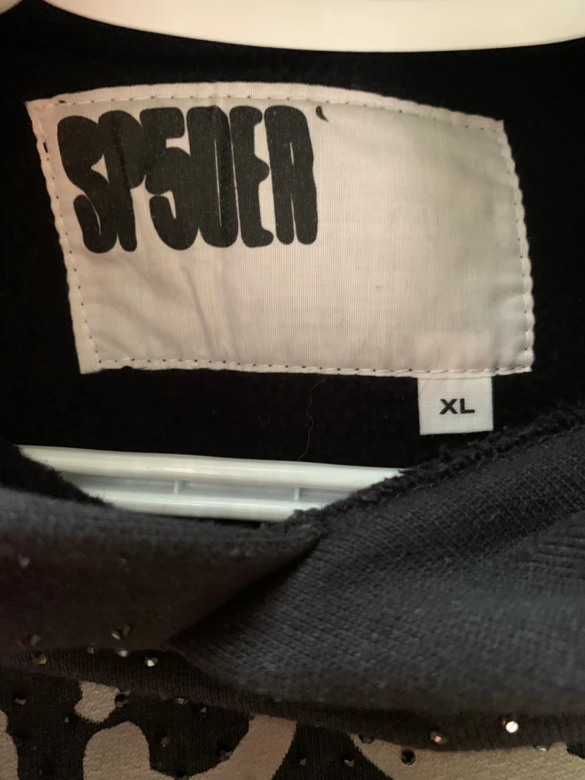 SP5DER Black Rhinestone Hoodie - photo 2
