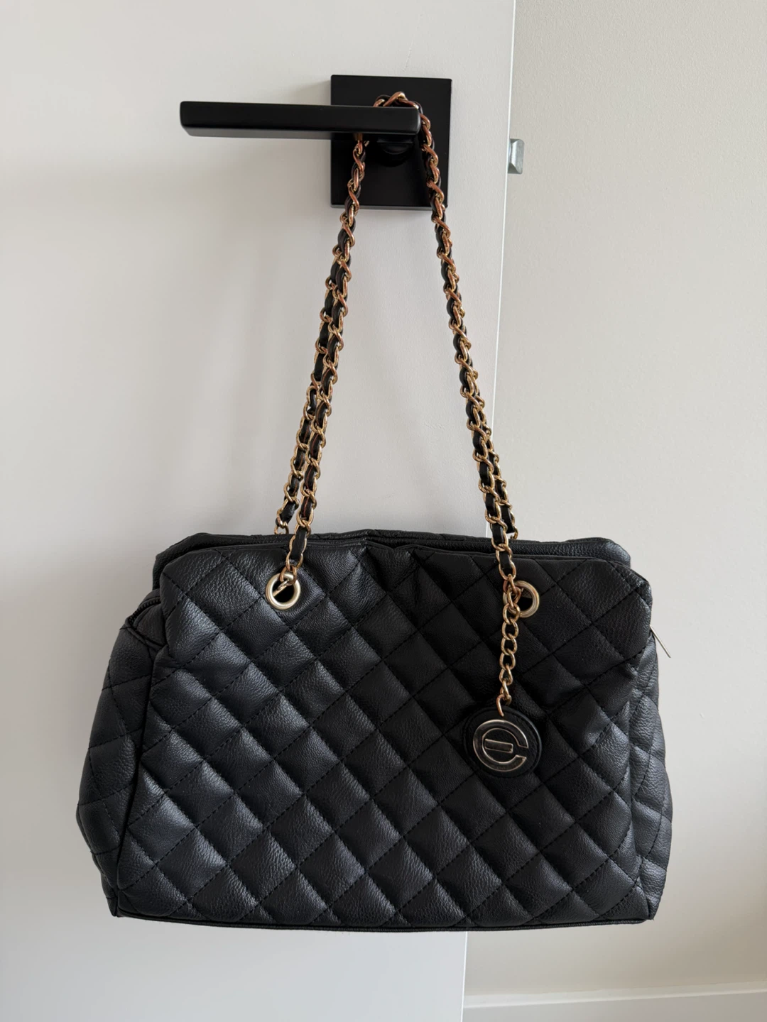 Black Quilted Shoulder Bag