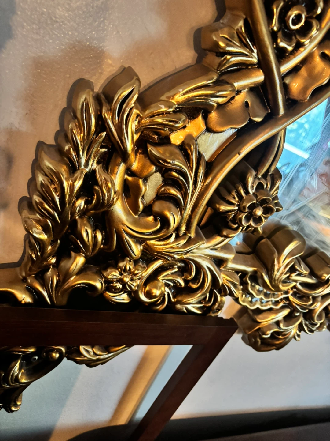 Ornate Gold Framed Wall Mirror - photo 3