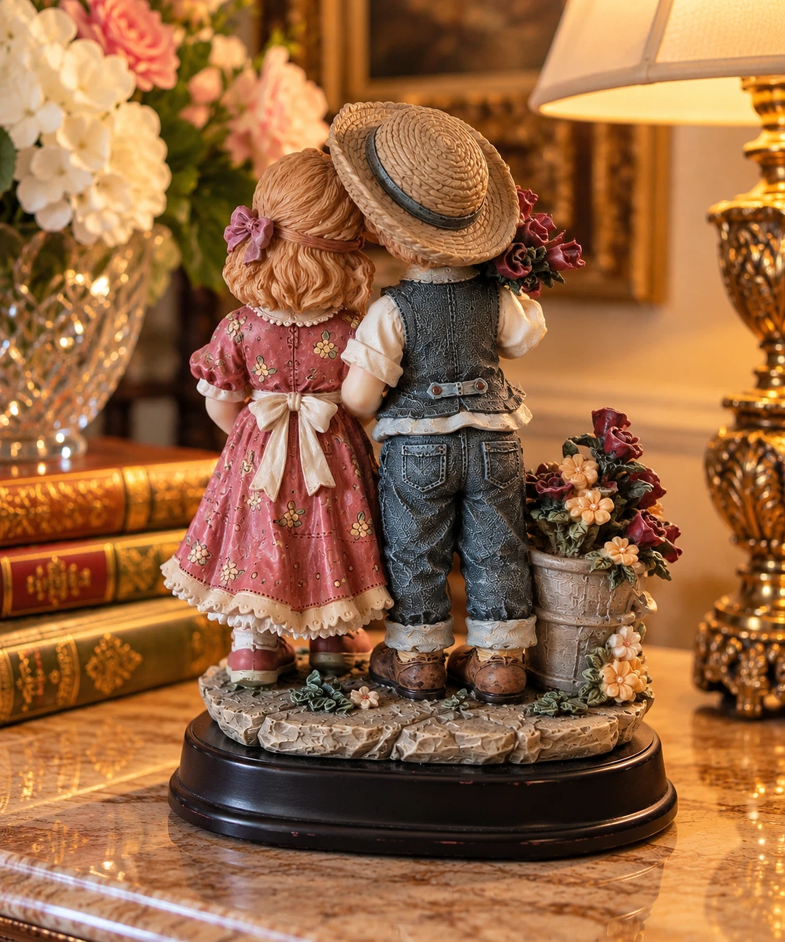 Adeline Collection – Charming Boy & Girl Figurine - photo 2