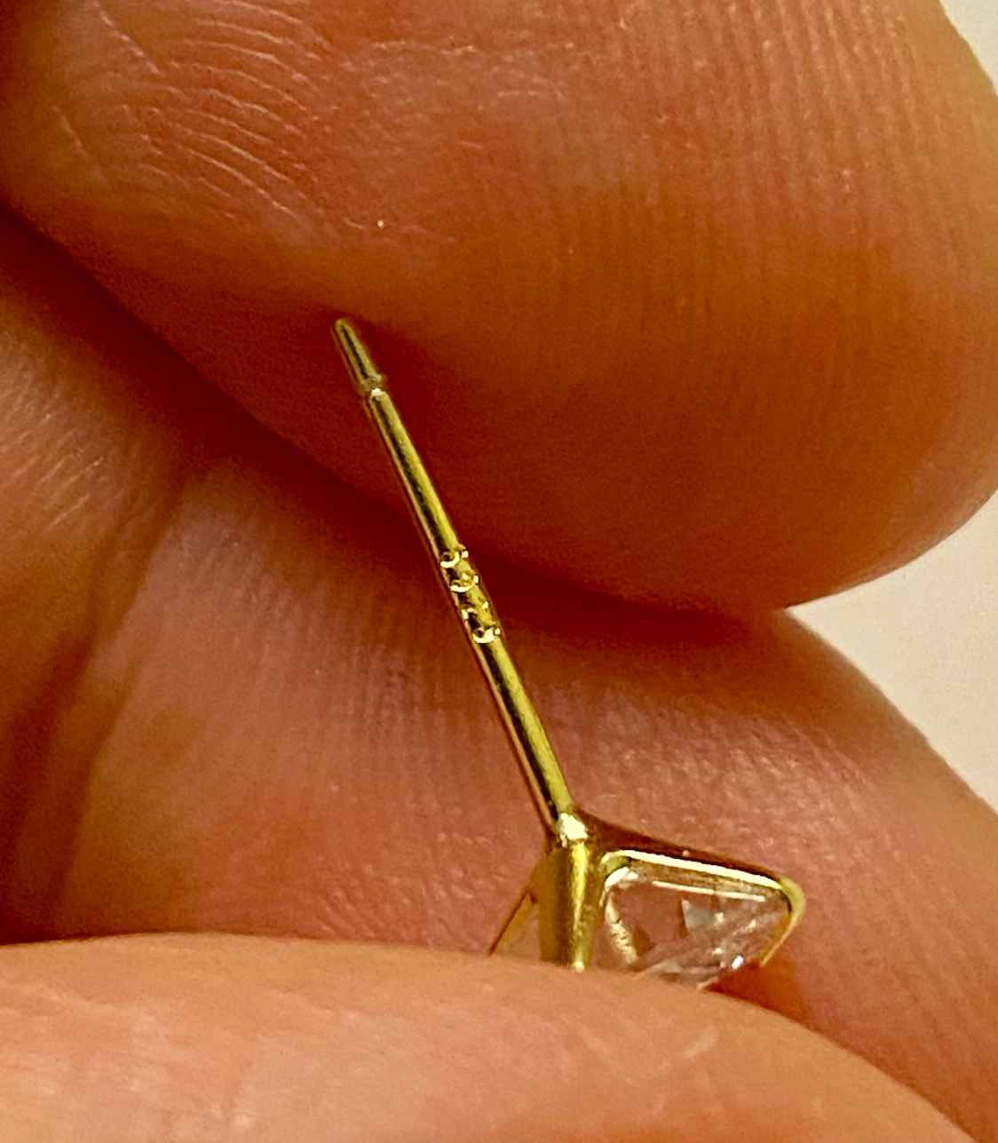 Gold Tone Cubic Zirconia Stud Earrings - photo 5