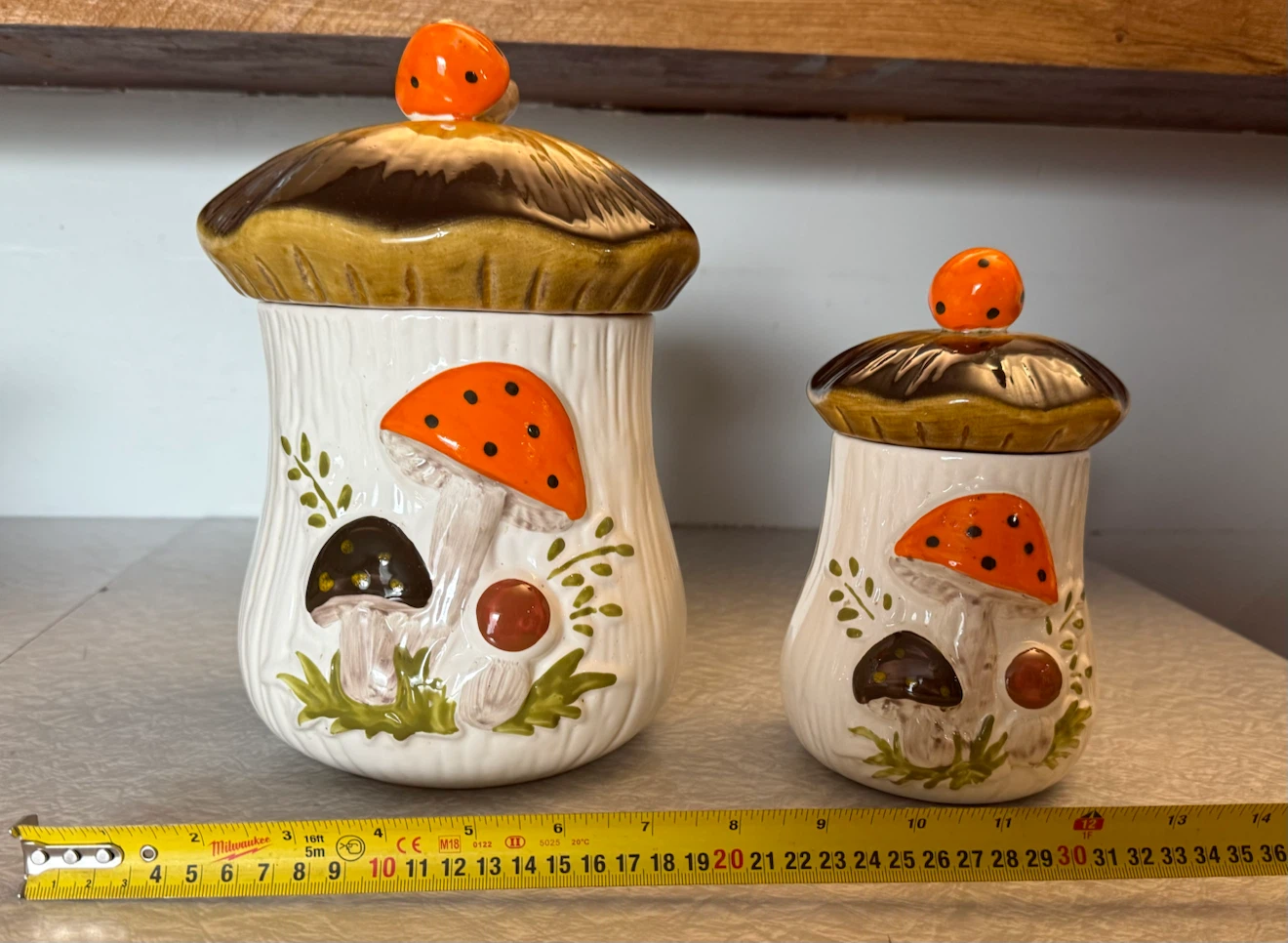 Vintage Mushroom Canisters - photo 3