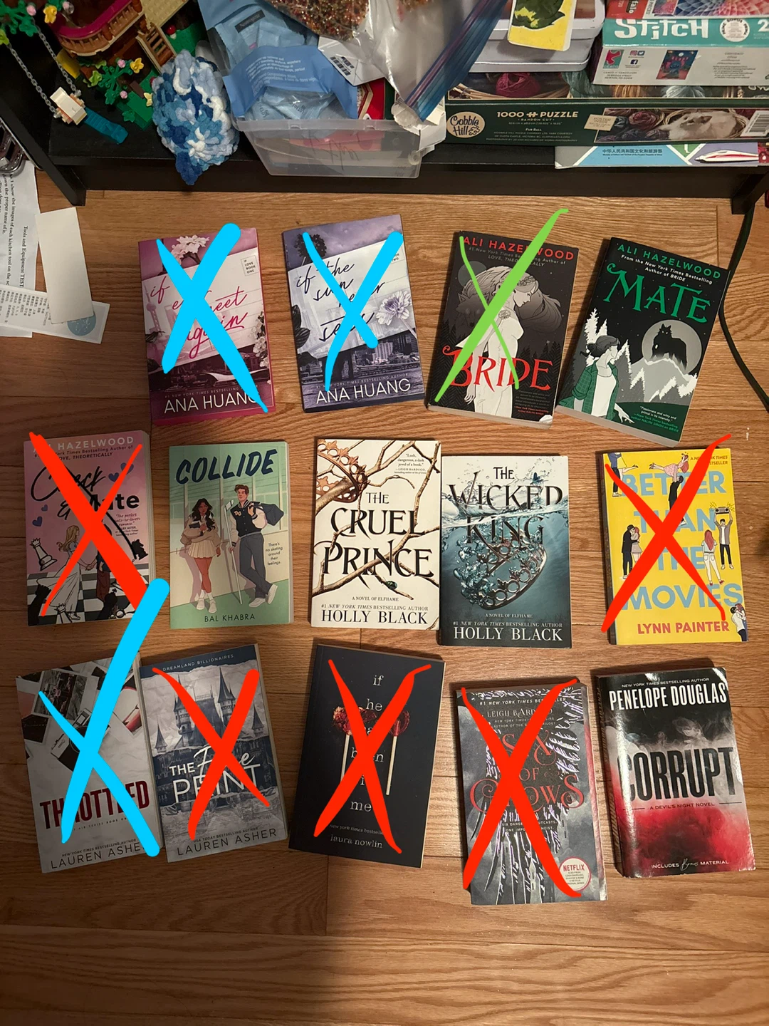 Assorted Young Adult-Adult Romance and Fantasy Novels