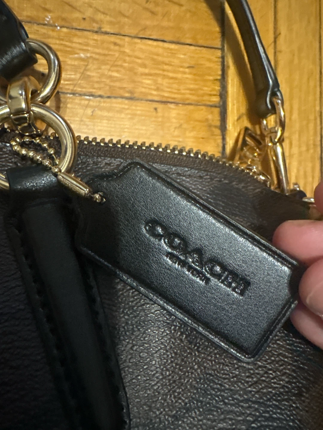Coach Signature Brown and Black Handbag - photo 2