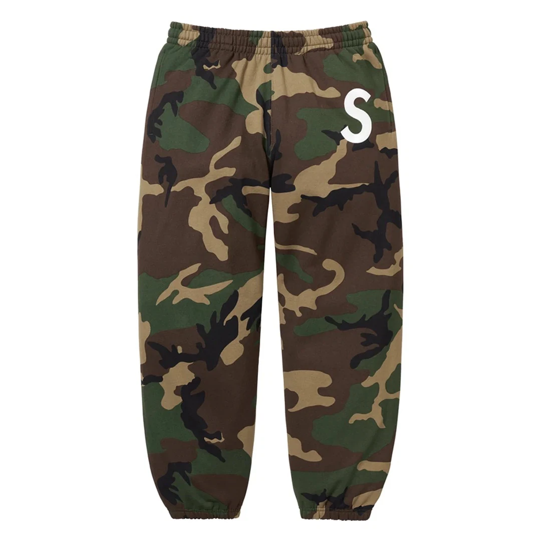 Supreme S Logo Sweatpants Camo