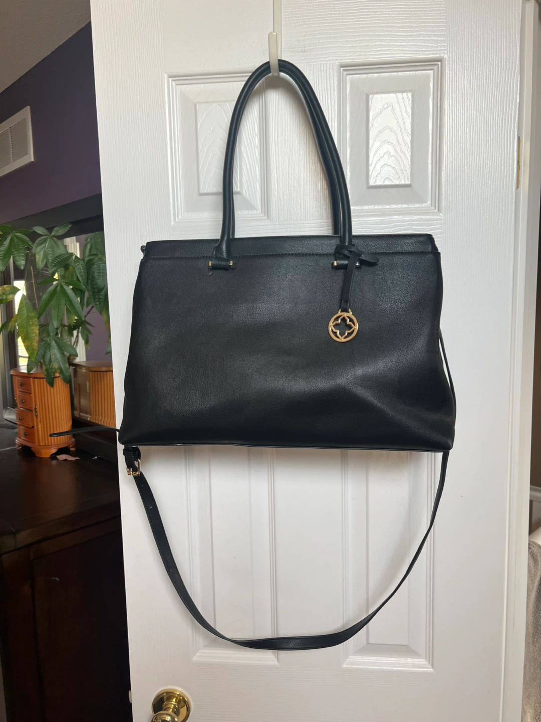 Large Kelly & Katie Black Tote Bag