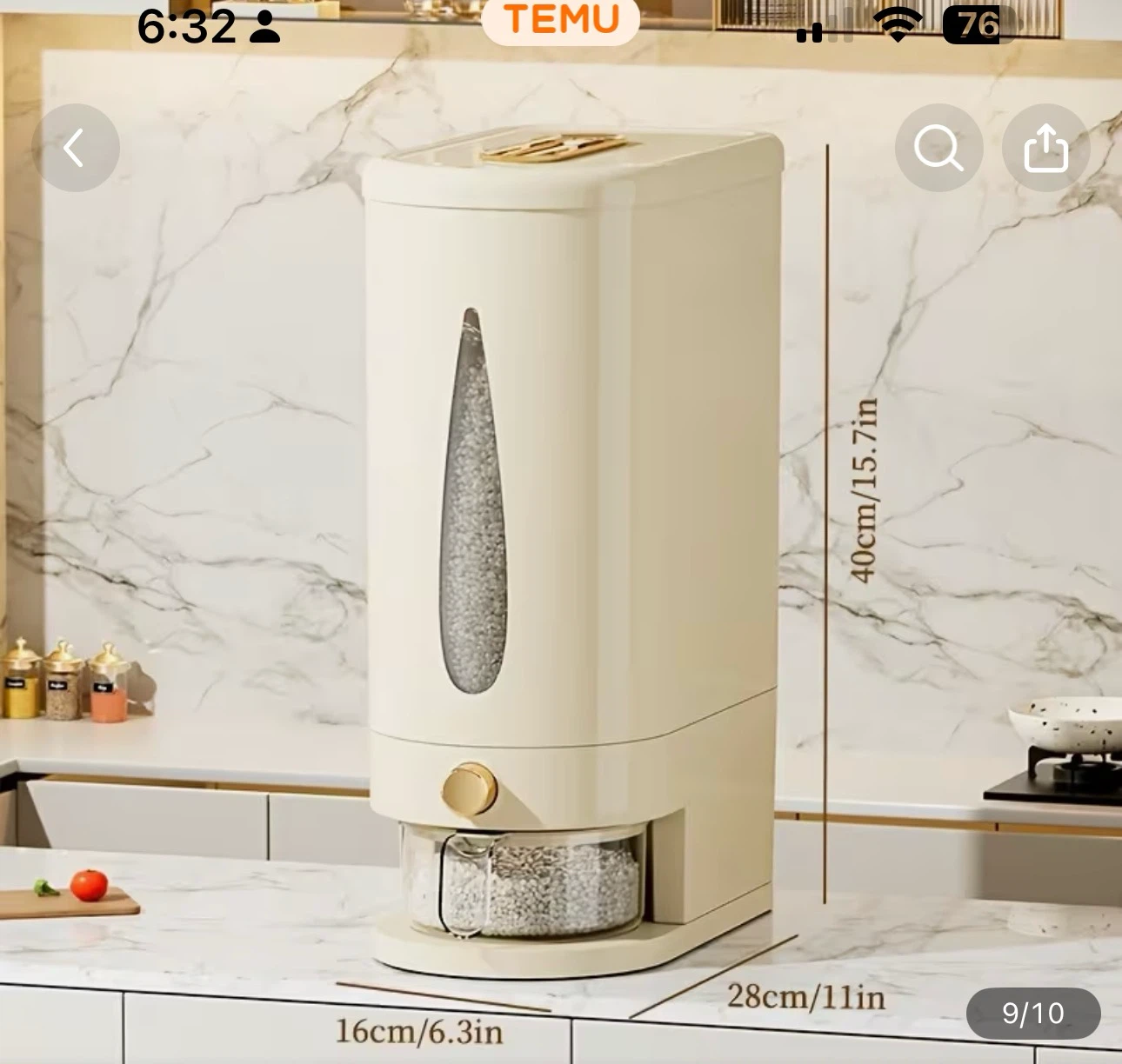 Kitchen Rice and Grain Dispenser