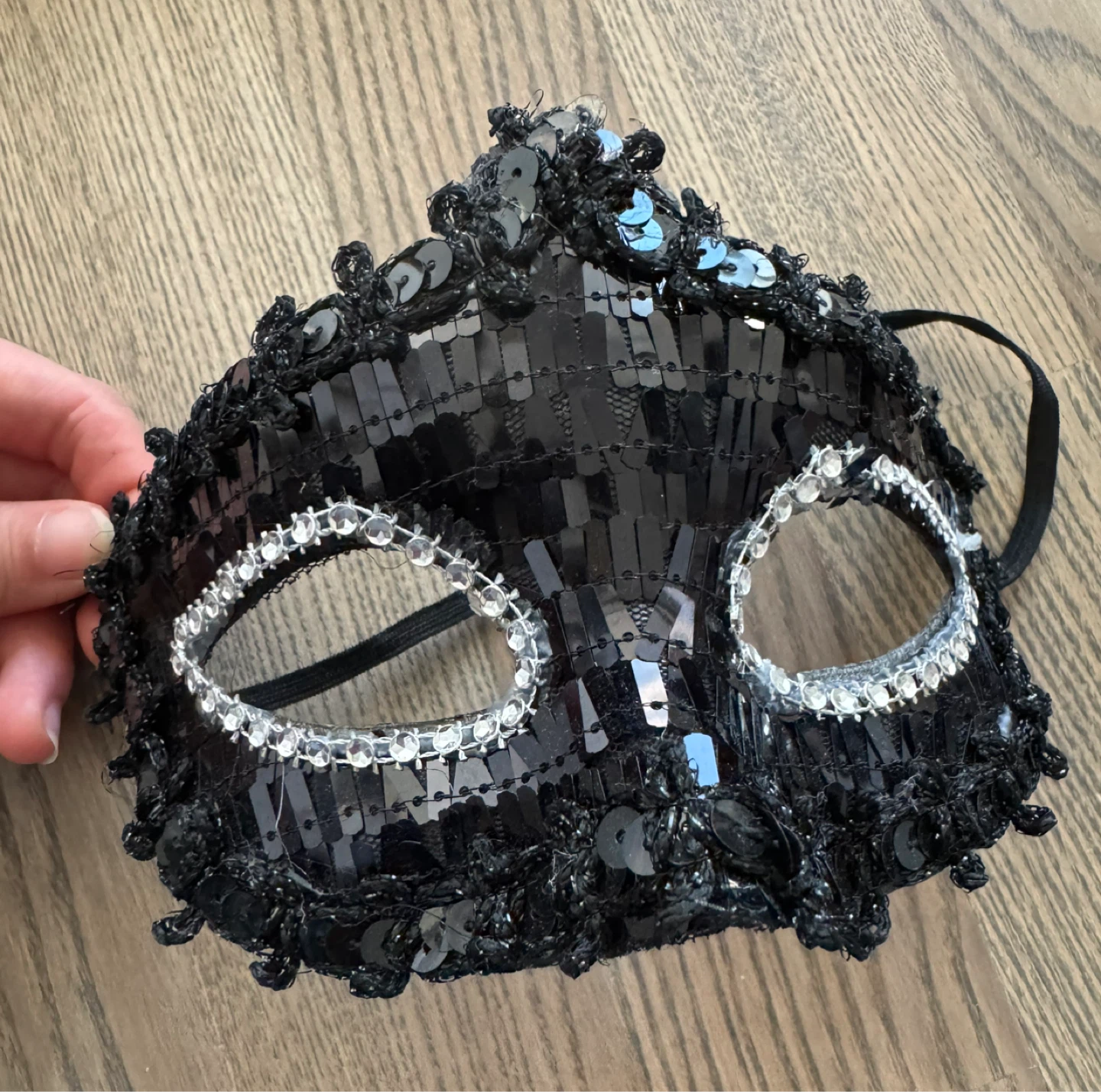 Haute Couture Black Masquerade Mask