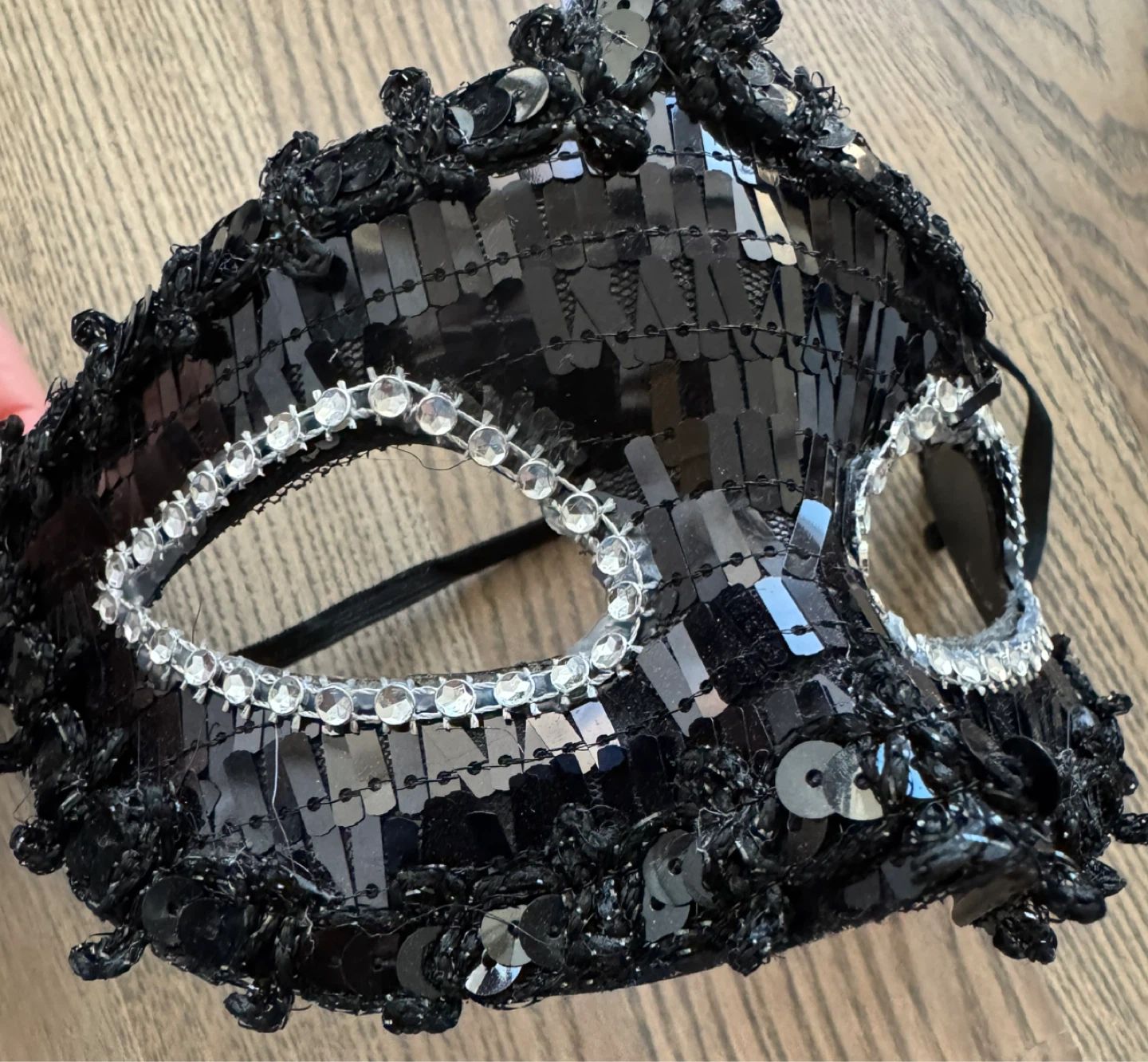 Haute Couture Black Masquerade Mask - photo 2