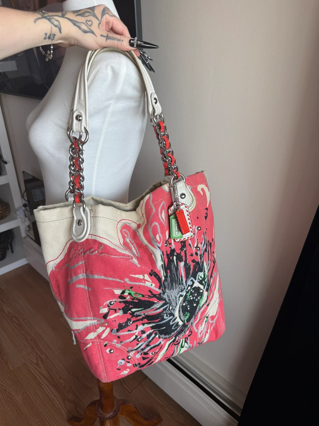 Coach Floral Canvas Tote Bag - photo 5
