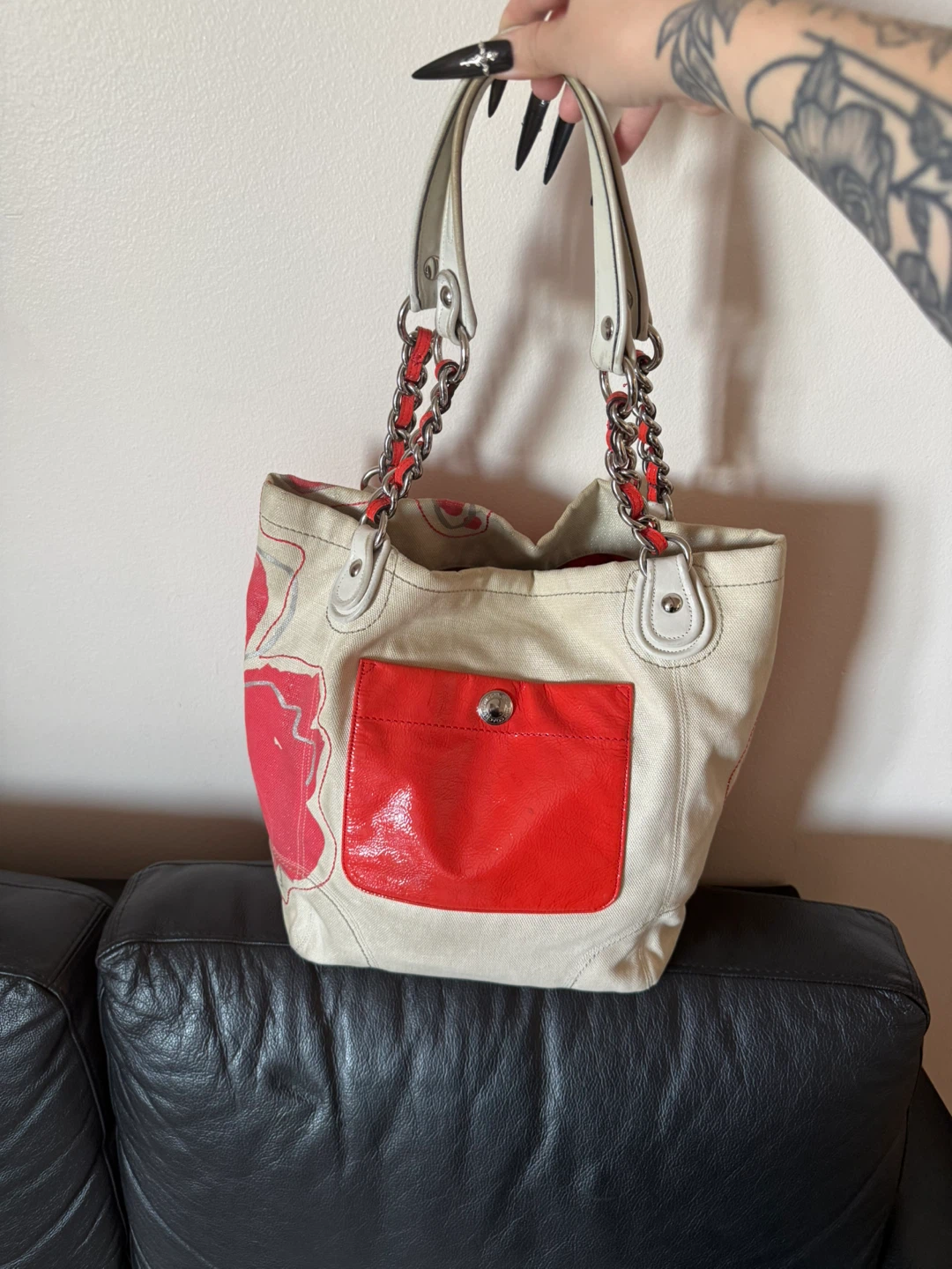 Coach Floral Canvas Tote Bag - photo 2