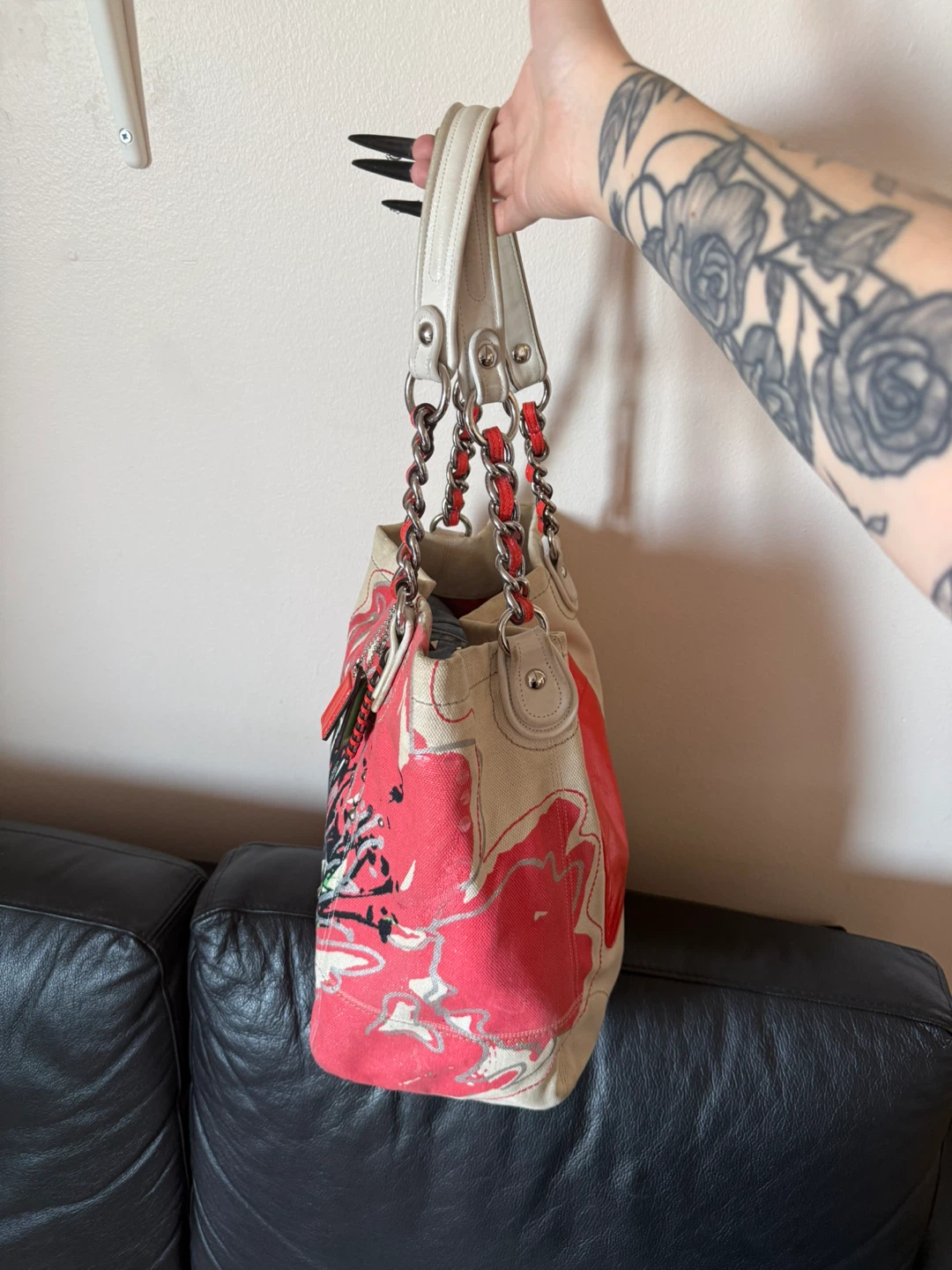 Coach Floral Canvas Tote Bag - photo 3
