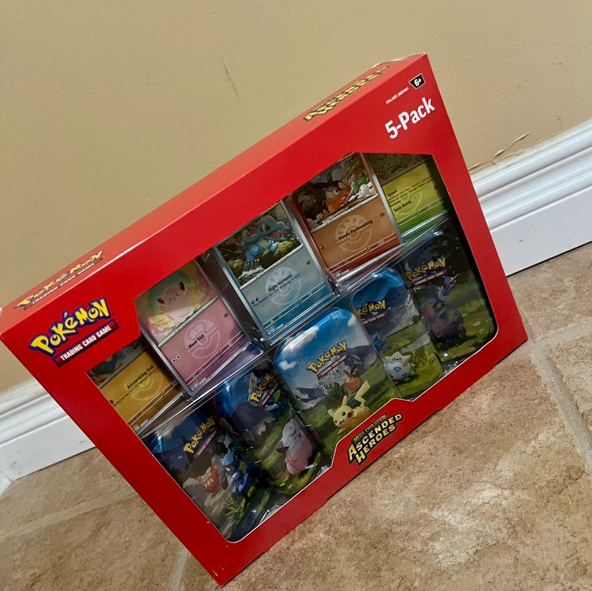 Pokemon TCG Ascended Heroes 5-Pack Tin Set