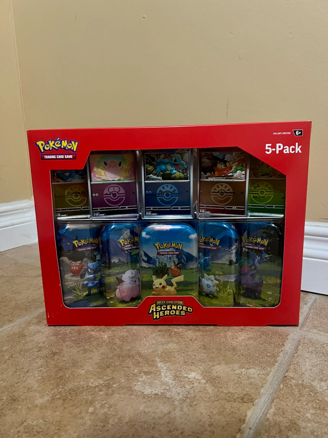 Pokemon TCG Ascended Heroes 5-Pack Tin Set - photo 2