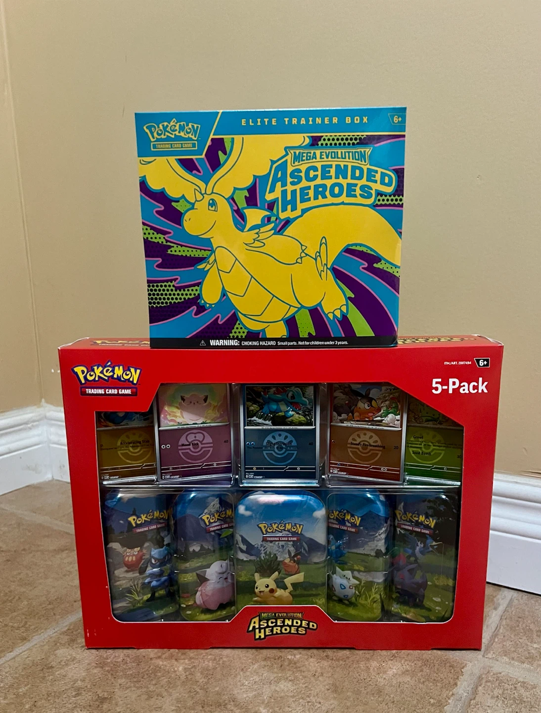 Pokemon TCG Ascended Heroes 5-Pack Tin Set - photo 3