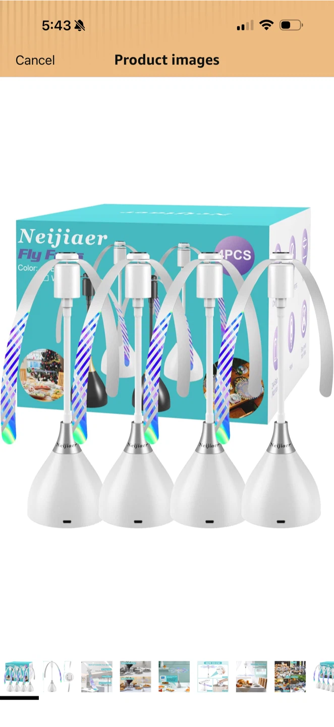 Neijiaer Fly Repelling Fans - 4 Pack