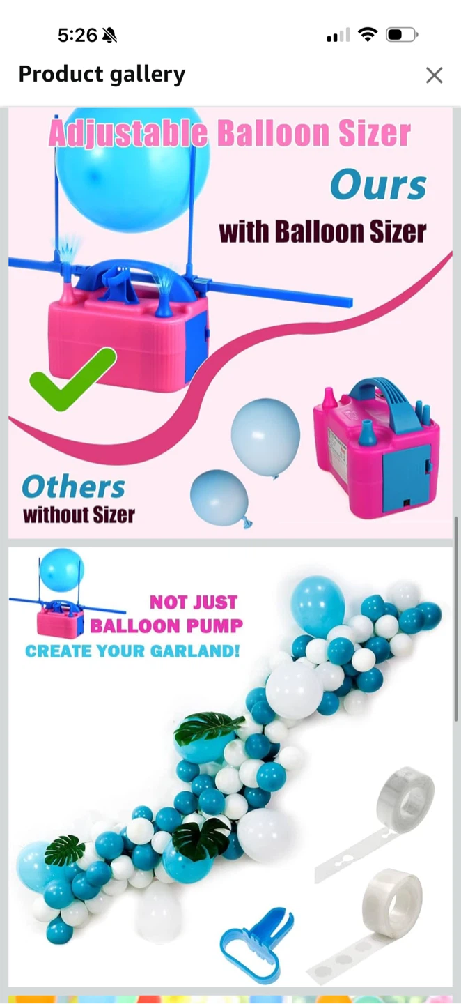 Electric Balloon Pump with Adjustable Sizer - photo 2