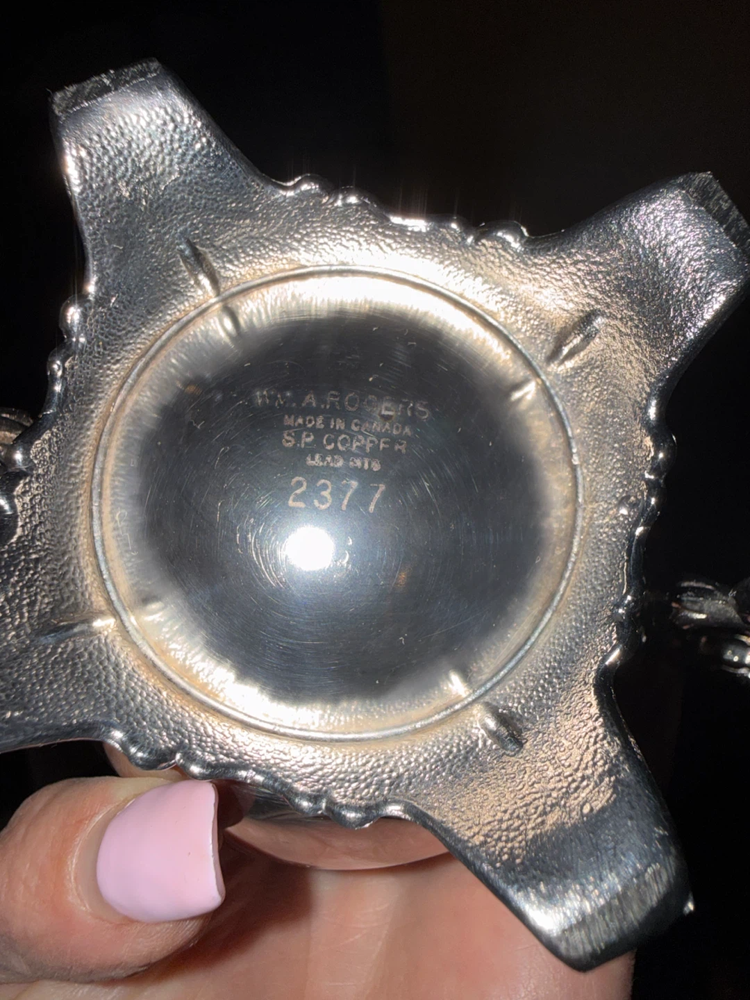 Wm. A. Rogers Silver Plated Creamer and Sugar Bowl Set - photo 2