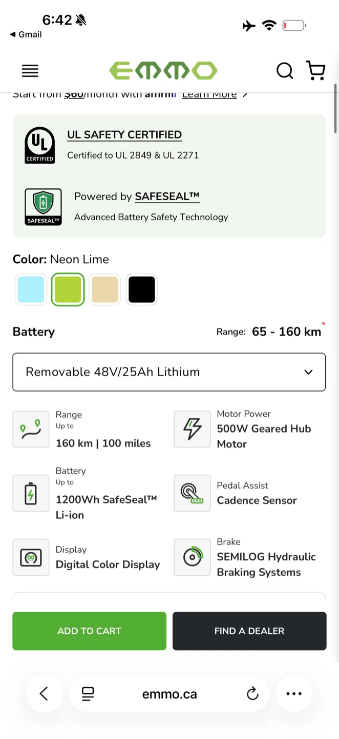 Emmo Oiios Voltus E-bike Neon Lime - photo 2