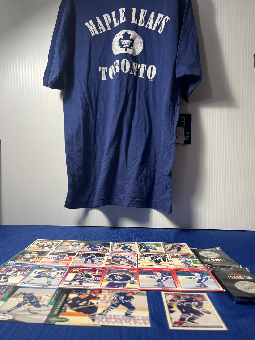 Toronto Maple Leafs Shirt  XL 16/18+ FREE Vintage 90s Card Pack - photo 2
