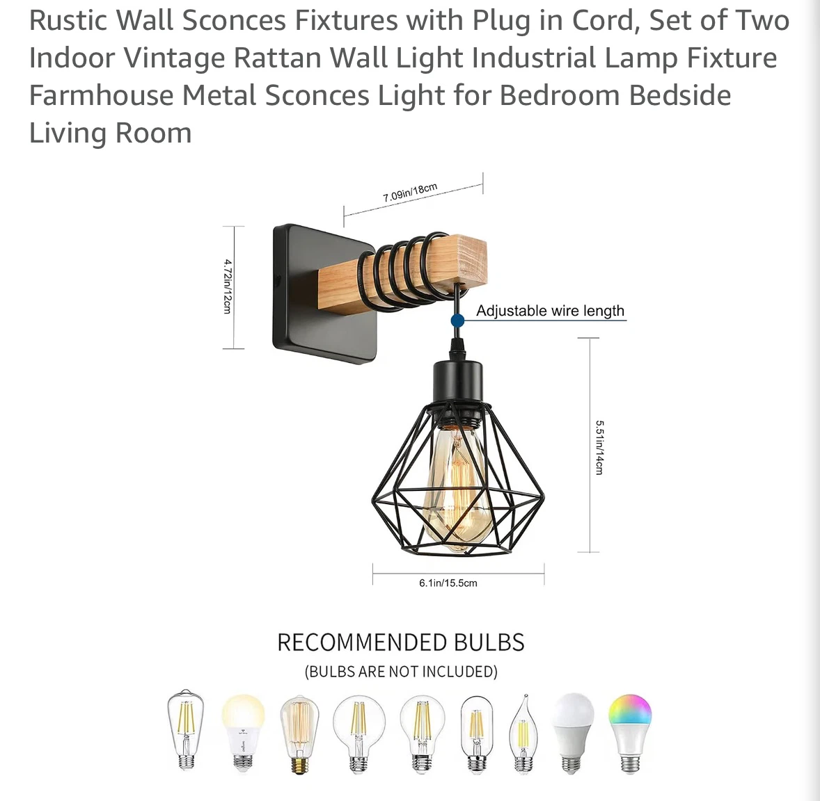 Set of Two Industrial Wall Sconces - photo 4