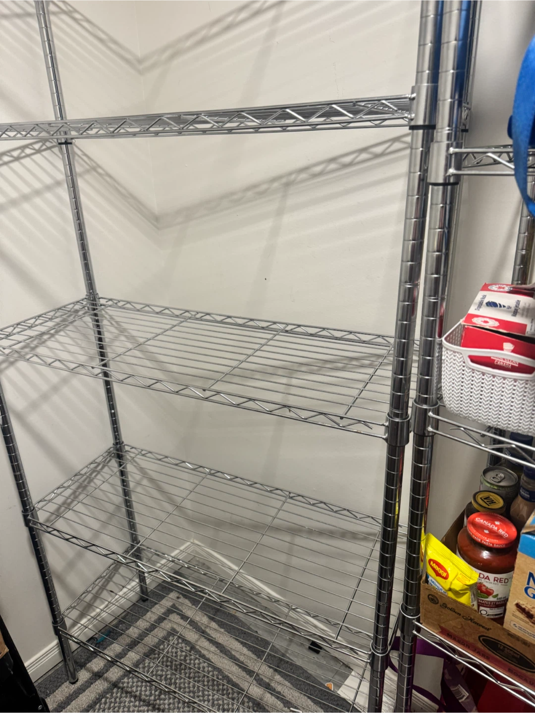2 Chrome Wire Shelving Units - photo 2