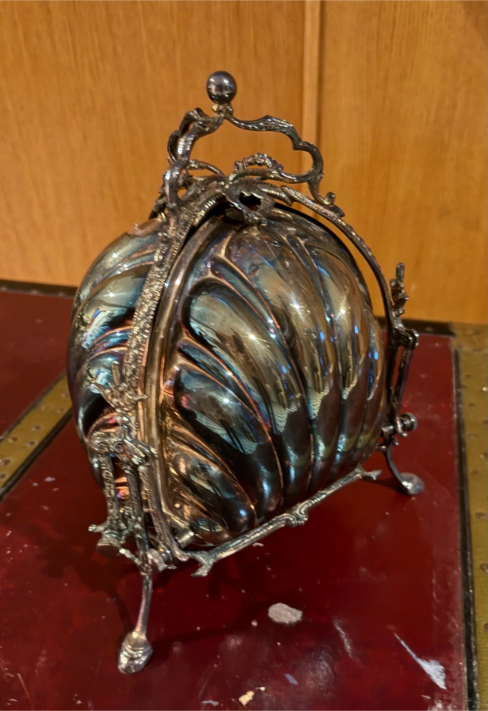 Vintage Silver Plated Rotating Serving Dish - photo 3