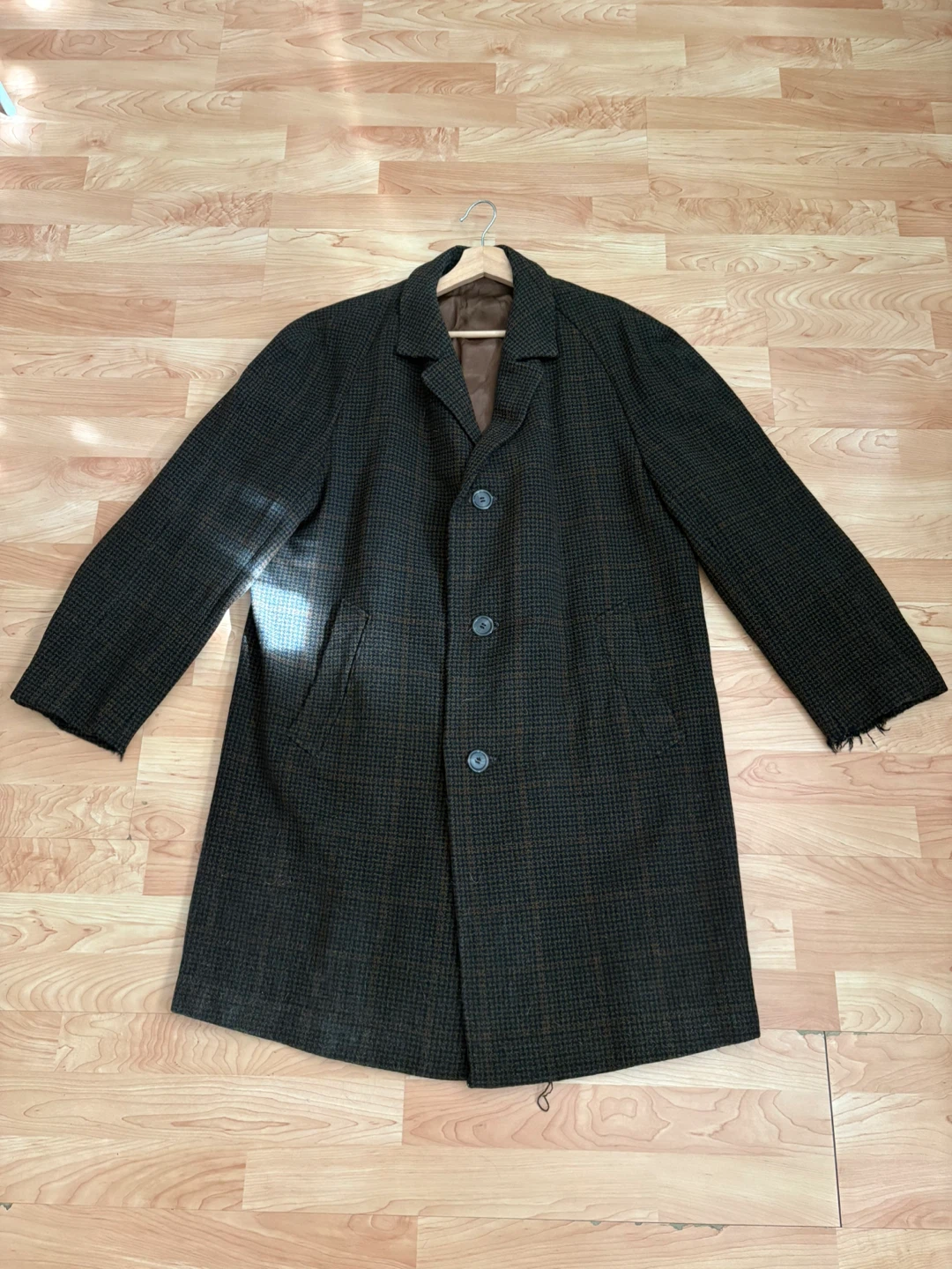 Reine Wolle Dark Green Wool Coat