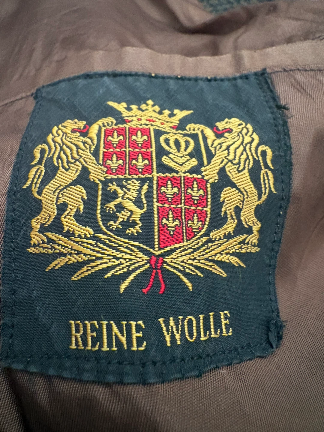 Reine Wolle Dark Green Wool Coat - photo 3