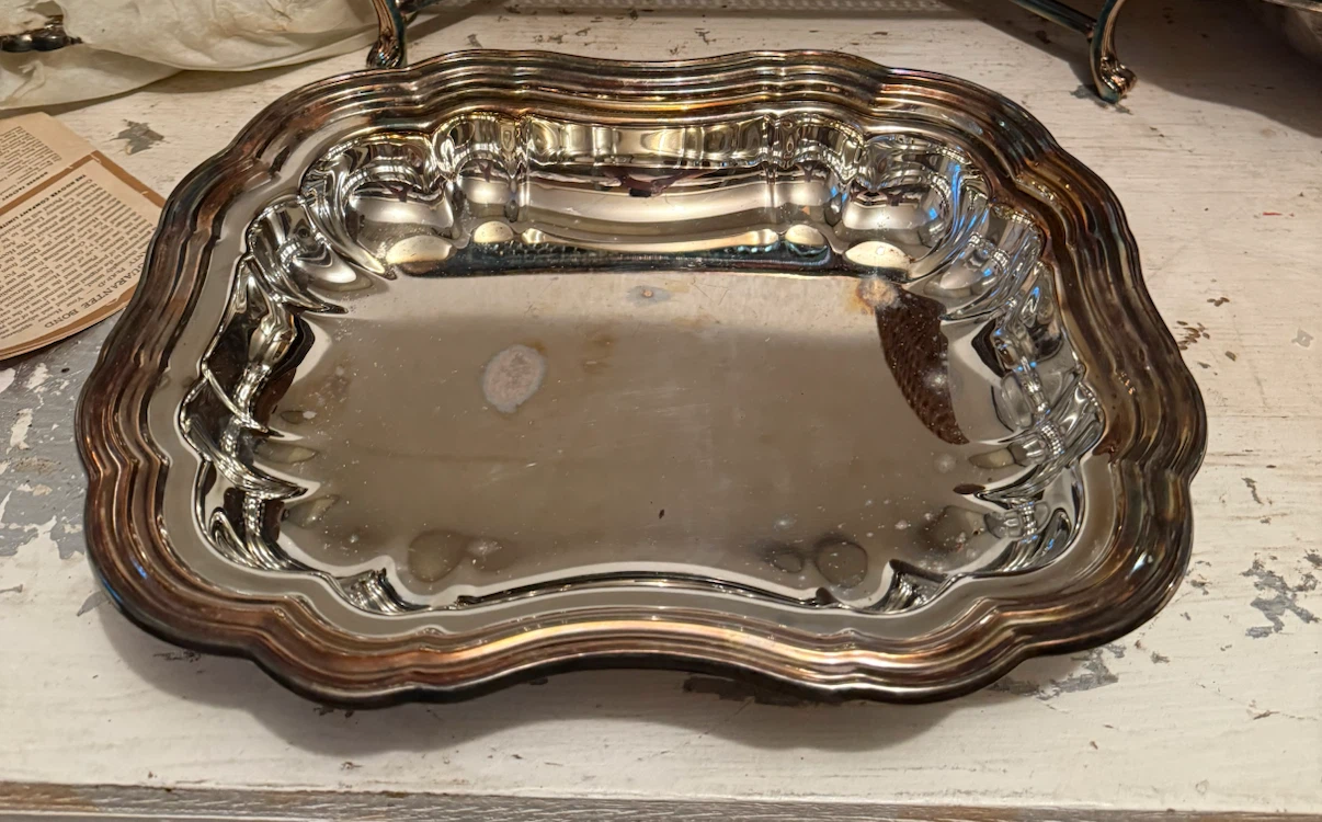 Vintage Silver Plated Serving Dish with Lid - photo 2