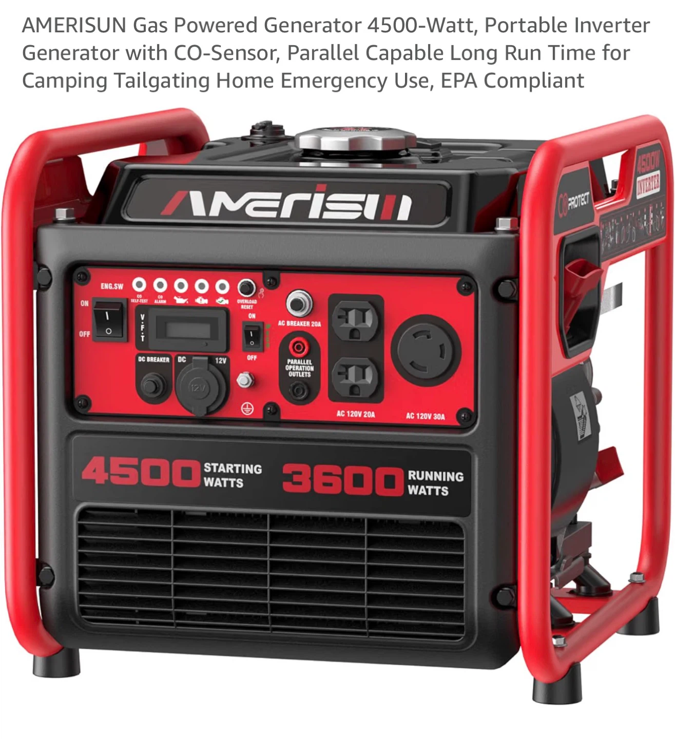 Amerisun 4500W Open Frame Inverter Generator