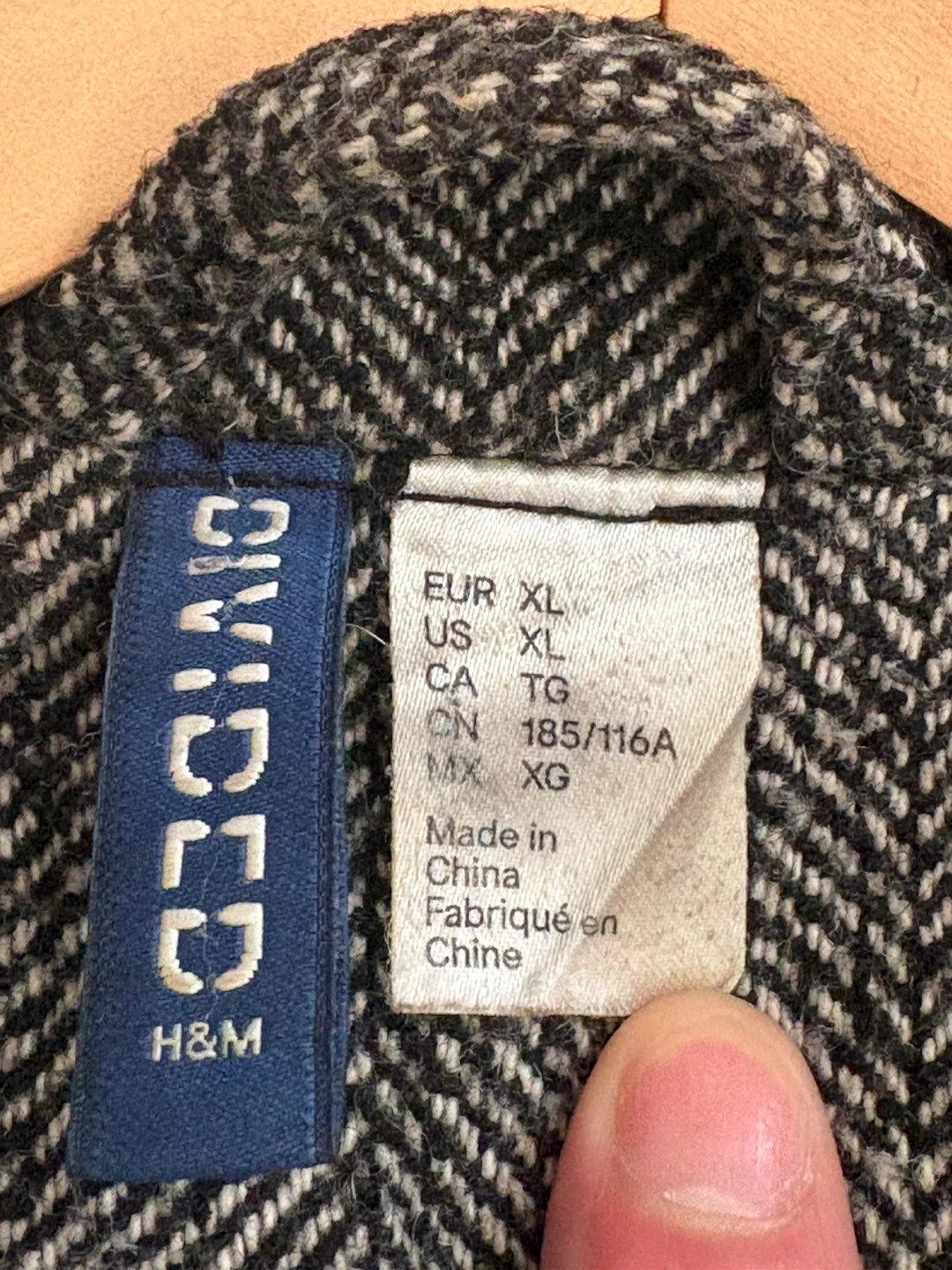 H&M DIVIDED Herringbone Overcoat - photo 2