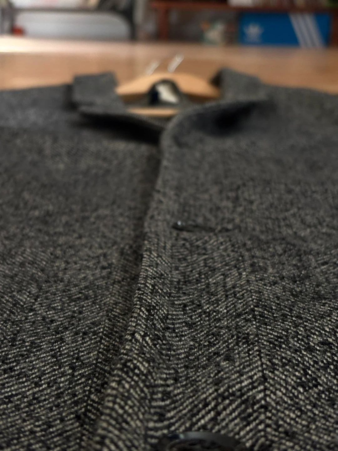H&M DIVIDED Herringbone Overcoat - photo 3
