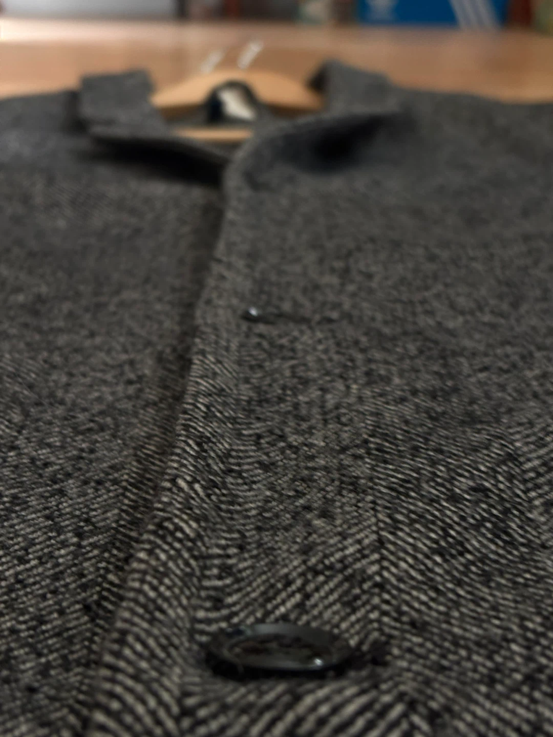 H&M DIVIDED Herringbone Overcoat - photo 4