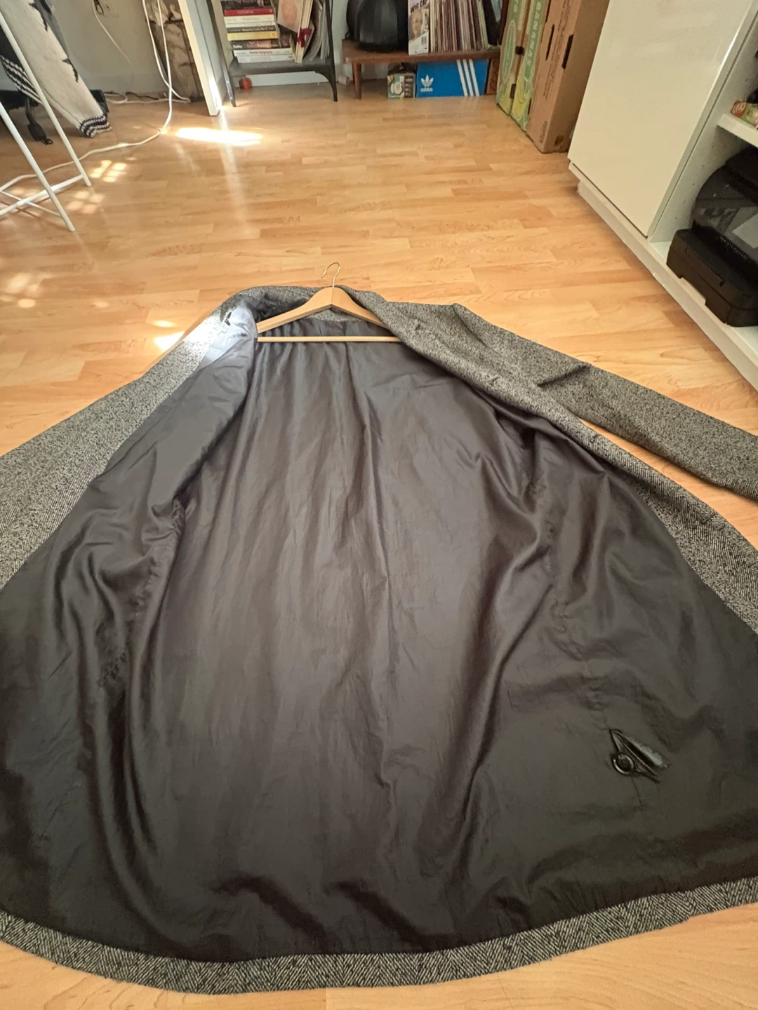 H&M DIVIDED Herringbone Overcoat - photo 5
