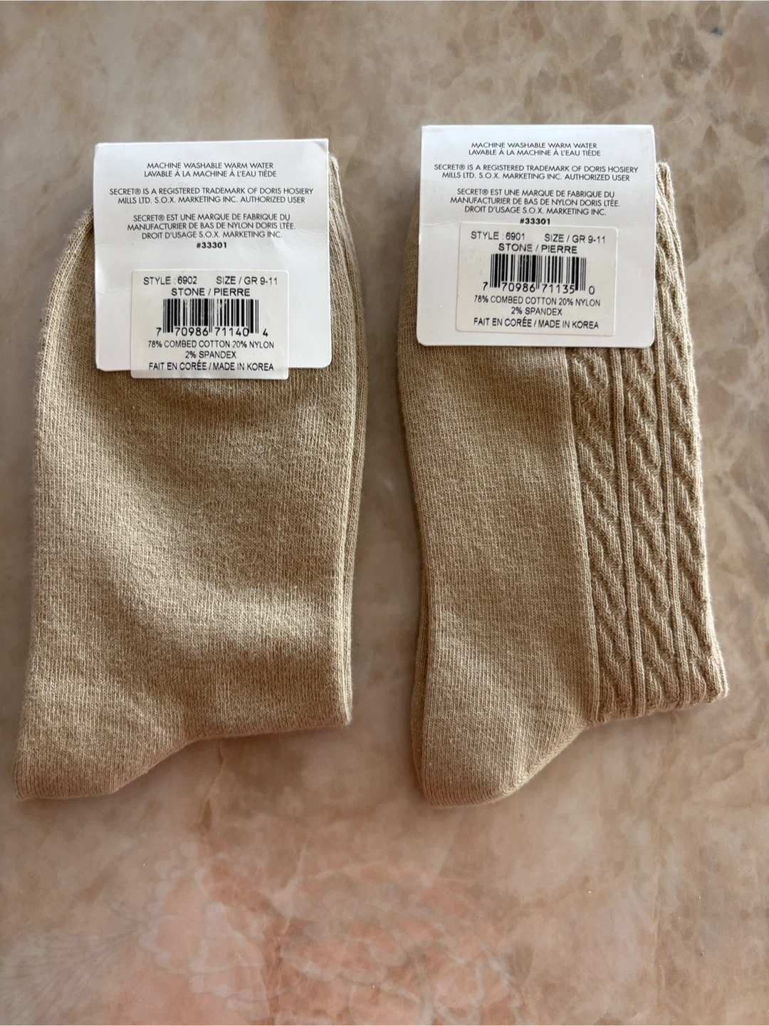 4 Pair socks NEW Secret & 1 Dress pair washed and not worn - photo 5