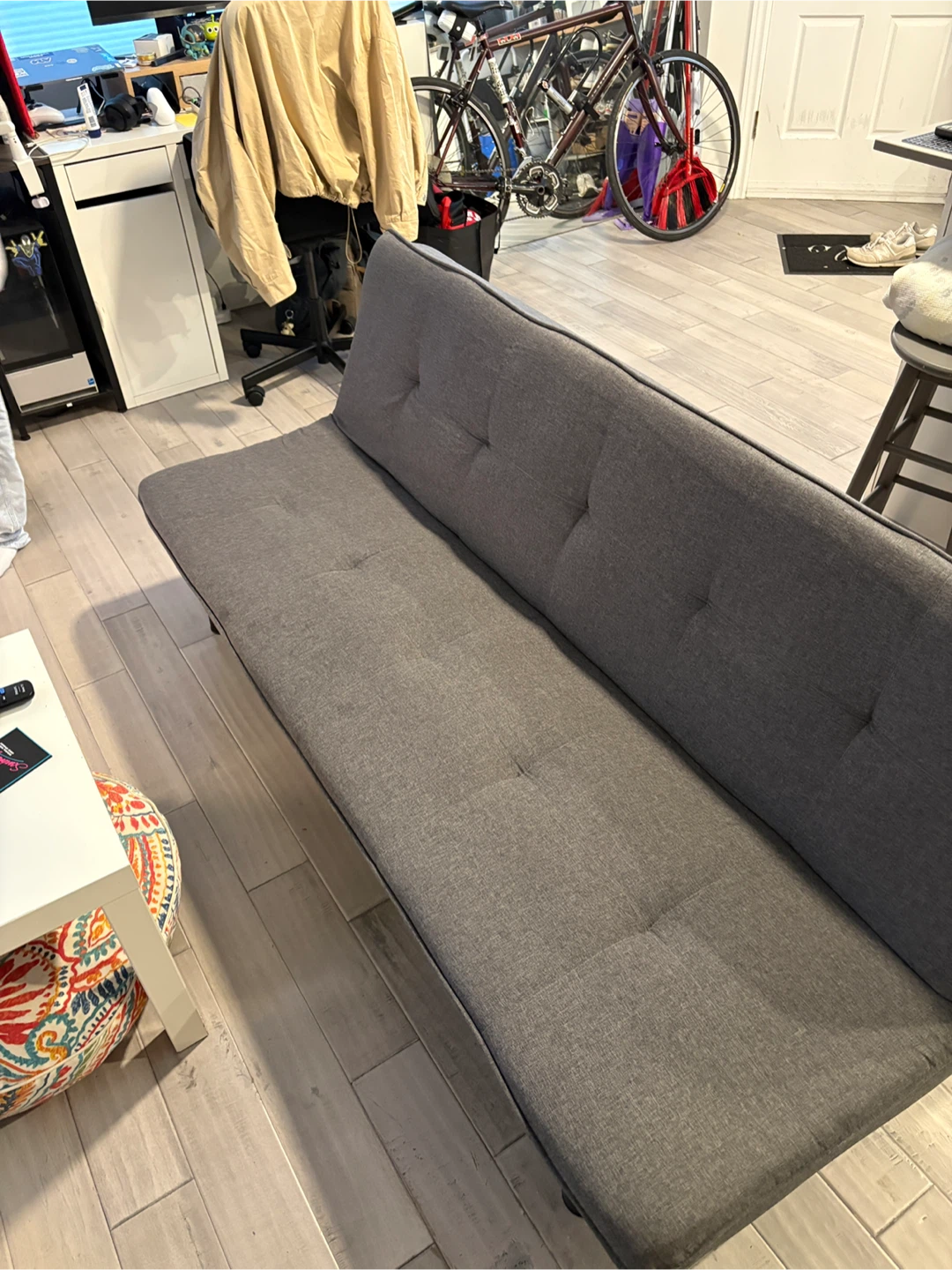 Grey Futon Sofa Bed