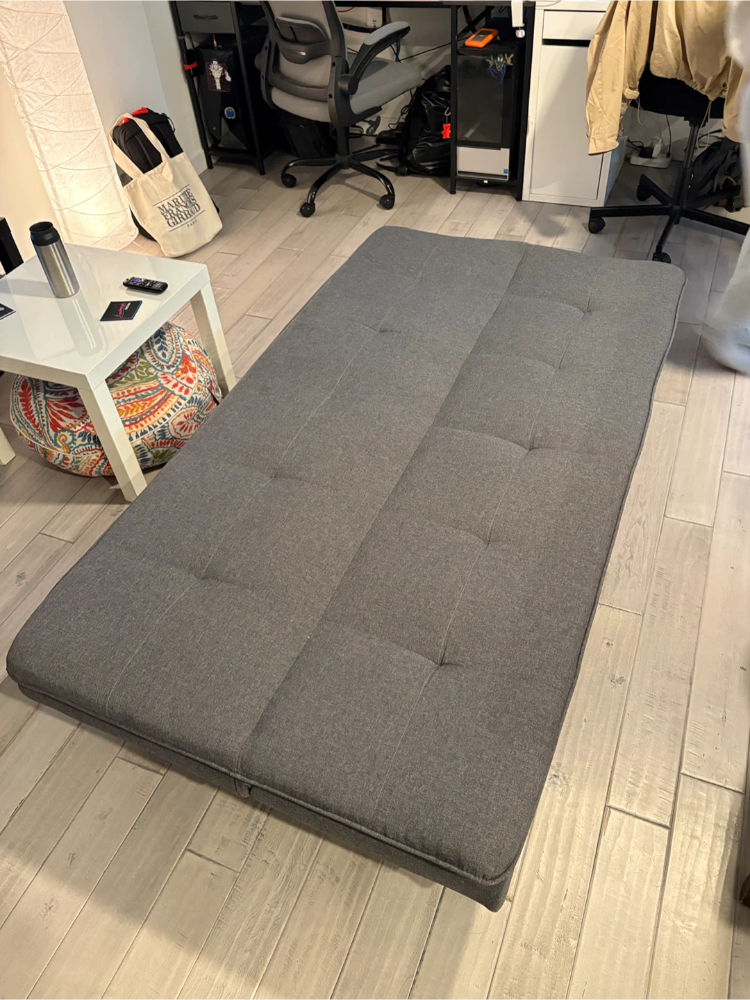 Grey Futon Sofa Bed - photo 3