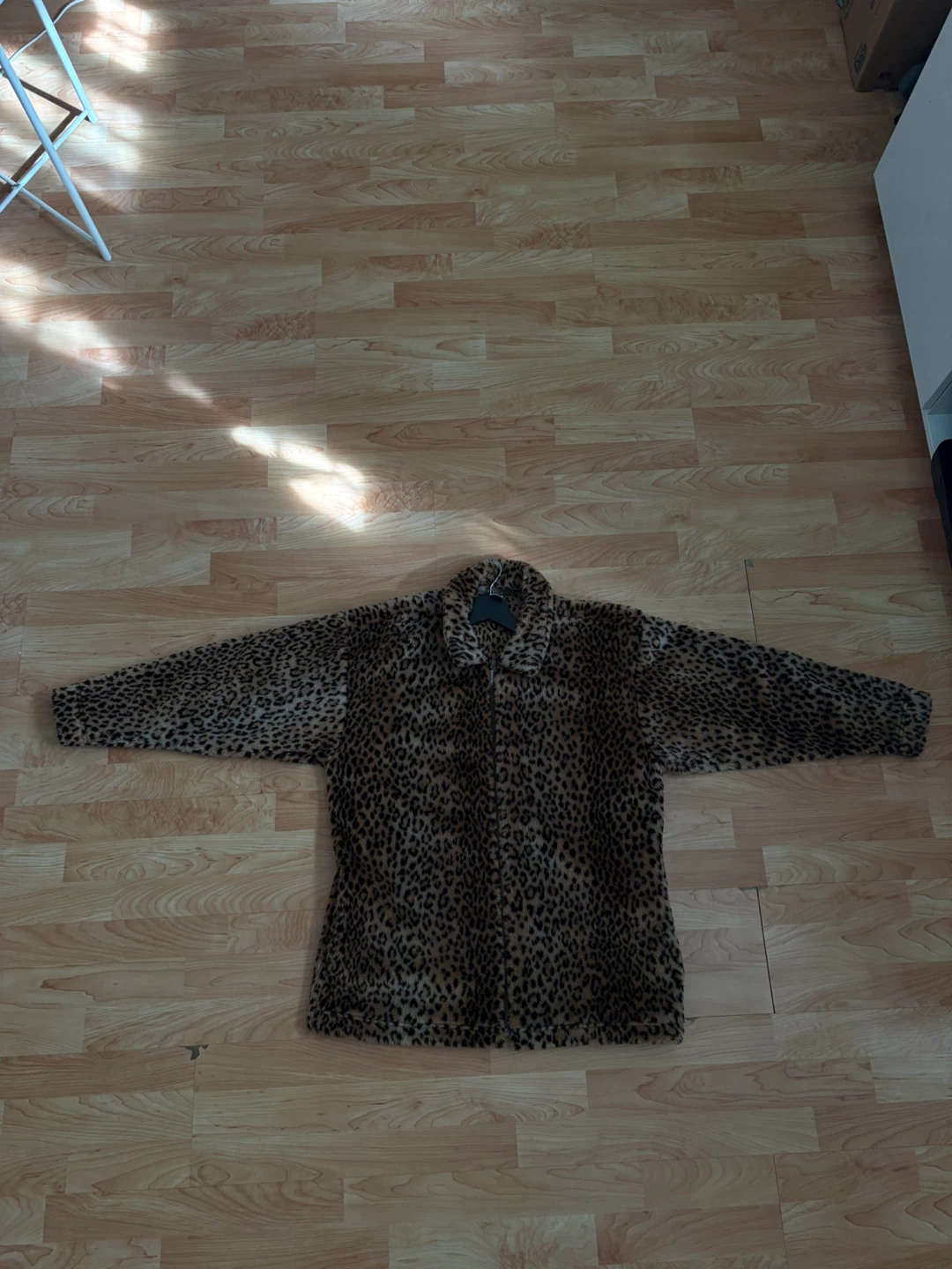 seg'ments Leopard Print Zip-Up Jacket