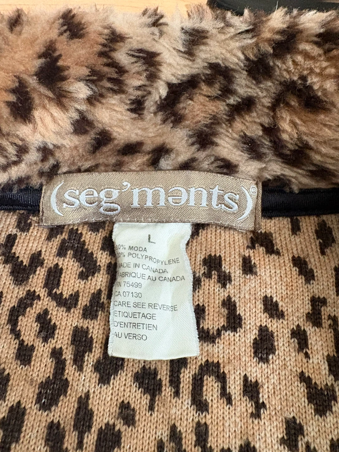 seg'ments Leopard Print Zip-Up Jacket - photo 2